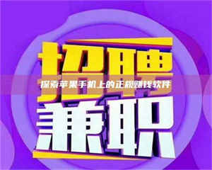 湛江探索苹果手机上的正规赚钱软件 第1张